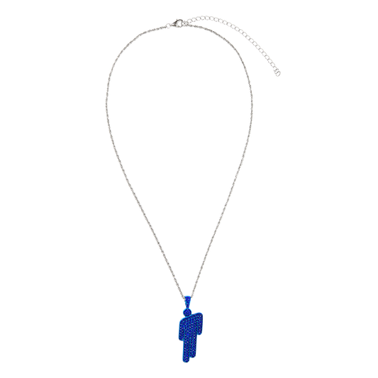 HIT ME HARD AND SOFT Blue Blohsh Necklace