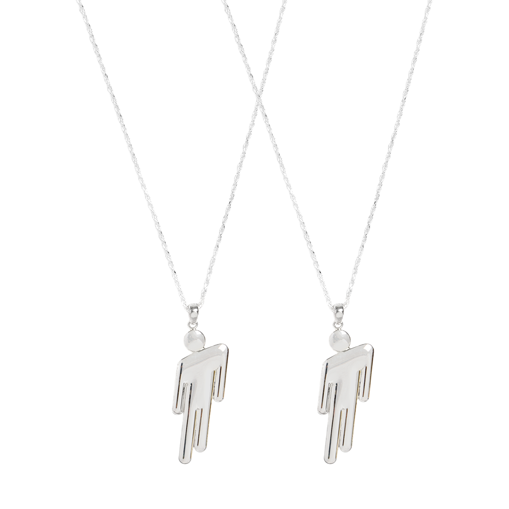 BLOHSH SILVER FRIENDSHIP NECKLACE 2 PACK