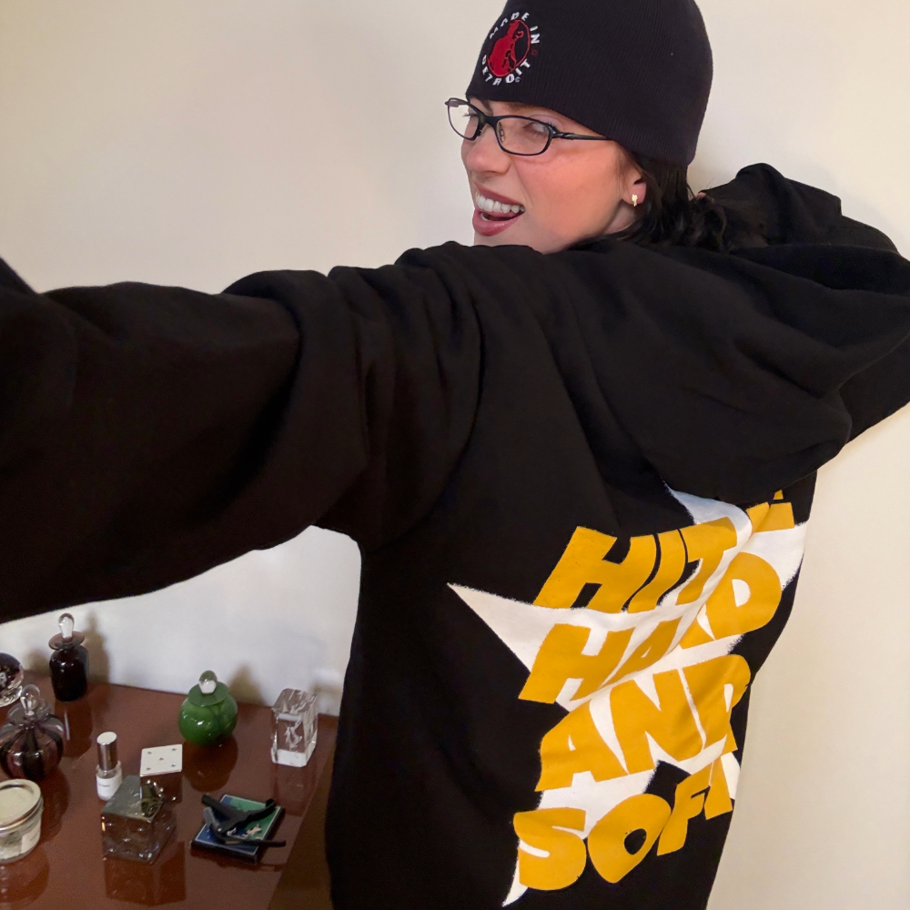 Hit Me Star Black Hoodie
