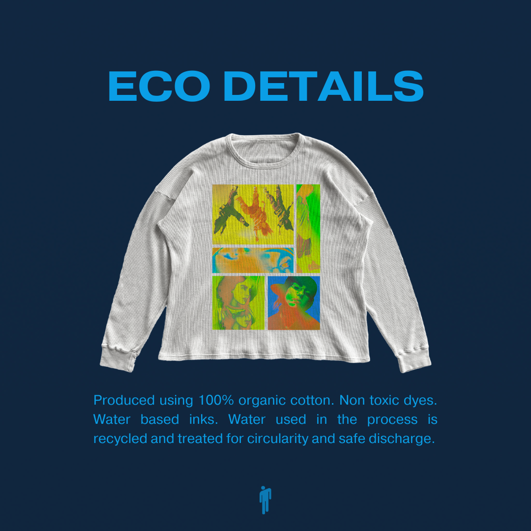 BIRDS OF A FEATHER COLLAGE THERMAL LONG SLEEVE