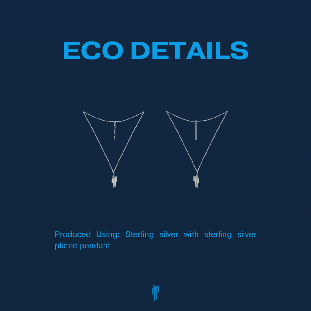 BLOHSH SILVER FRIENDSHIP NECKLACE 2 PACK