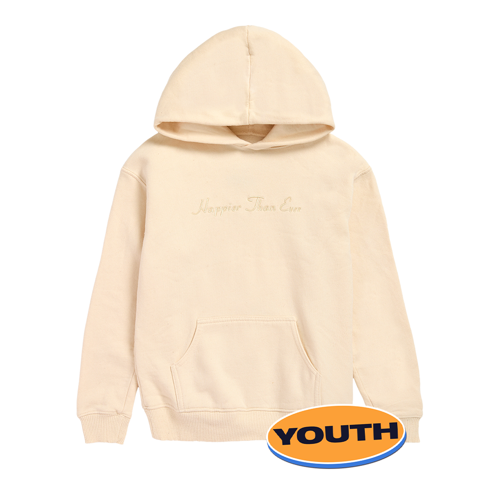 Happier Than Ever Organic Youth Hoodie