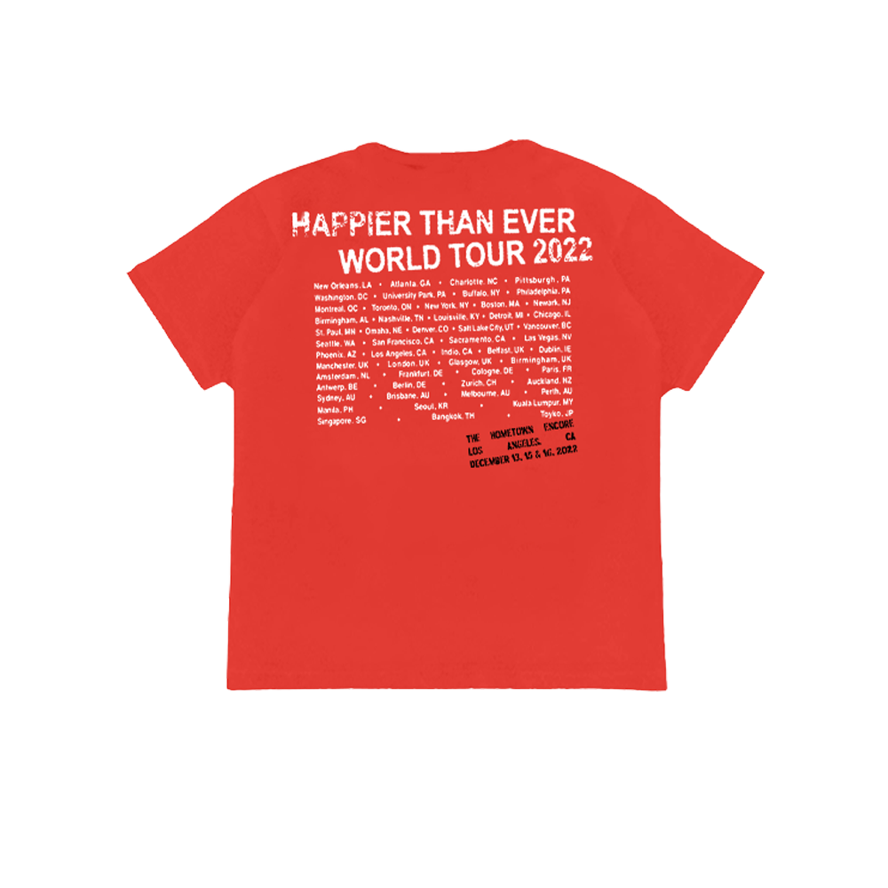 Homecoming Stamped Red Tour T-Shirt