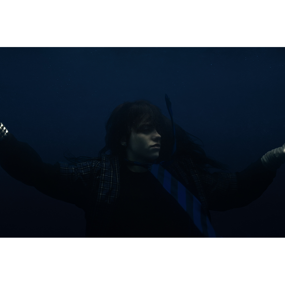 Black & Blue Striped Necktie