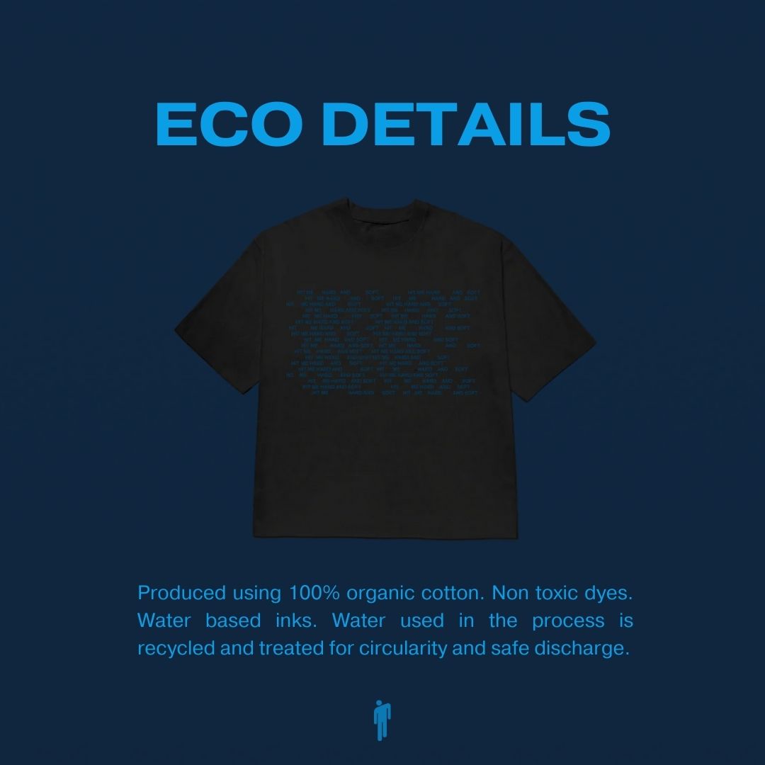 HIT ME HARD AND SOFT Repeat Black Tee