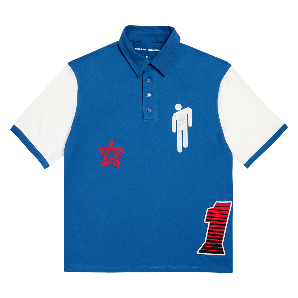 Blohsh Racer 1 Blue Polo Shirt