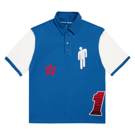Blohsh Racer 1 Blue Polo Shirt