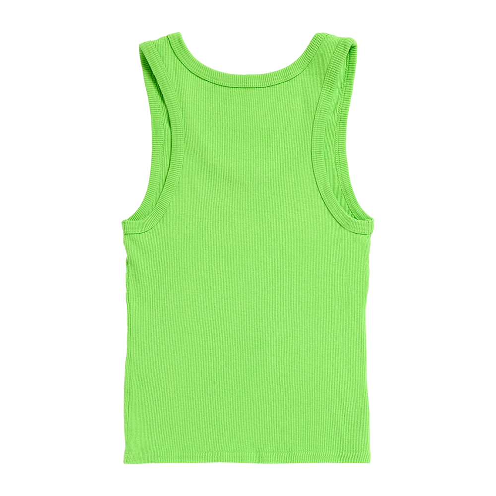 HIT ME HARD AND SOFT Green Crop Tank