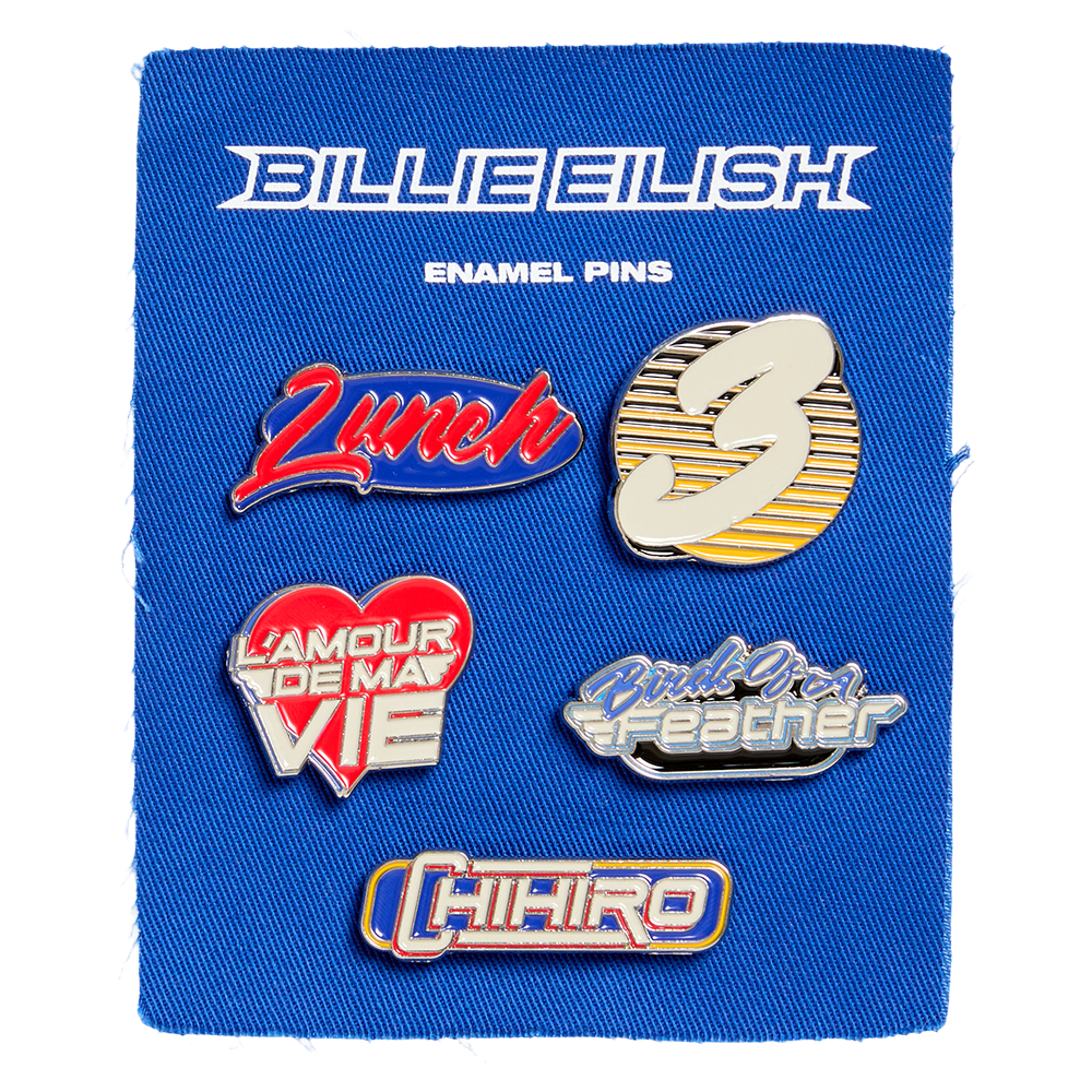 HIT ME HARD AND SOFT Tracklist Pin Set