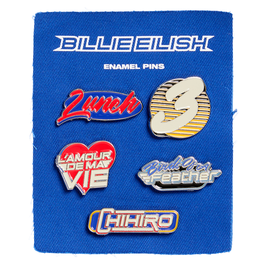 HIT ME HARD AND SOFT Tracklist Pin Set