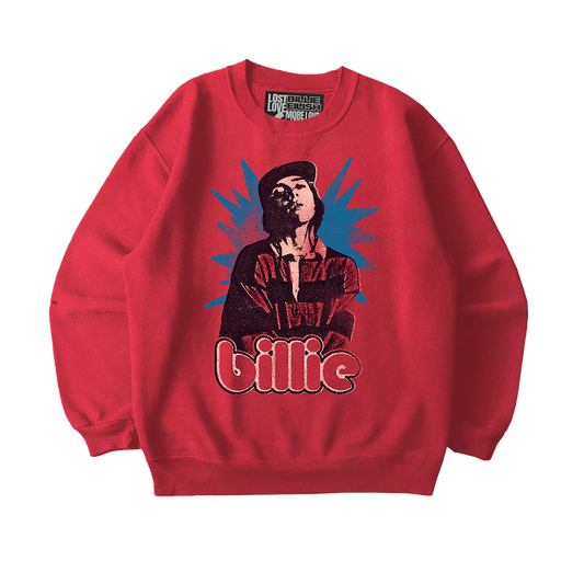 Billie x Lost Love Red Crewneck
