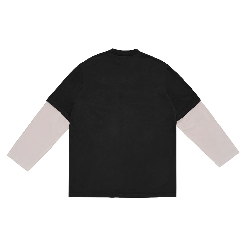 WHEN WE ALL FALL ASLEEP, WHERE DO WE GO? Anniversary Layered LS Tee in Black