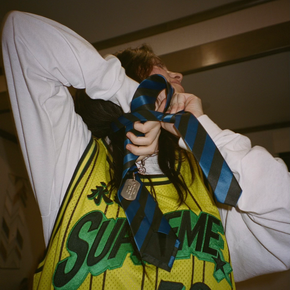 Black & Blue Striped Necktie