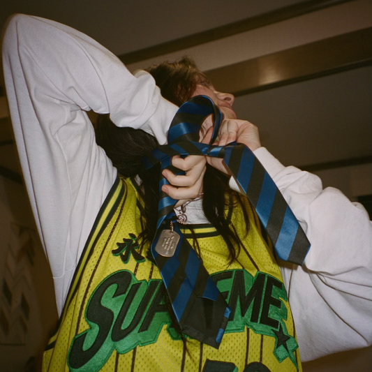 Black & Blue Striped Necktie