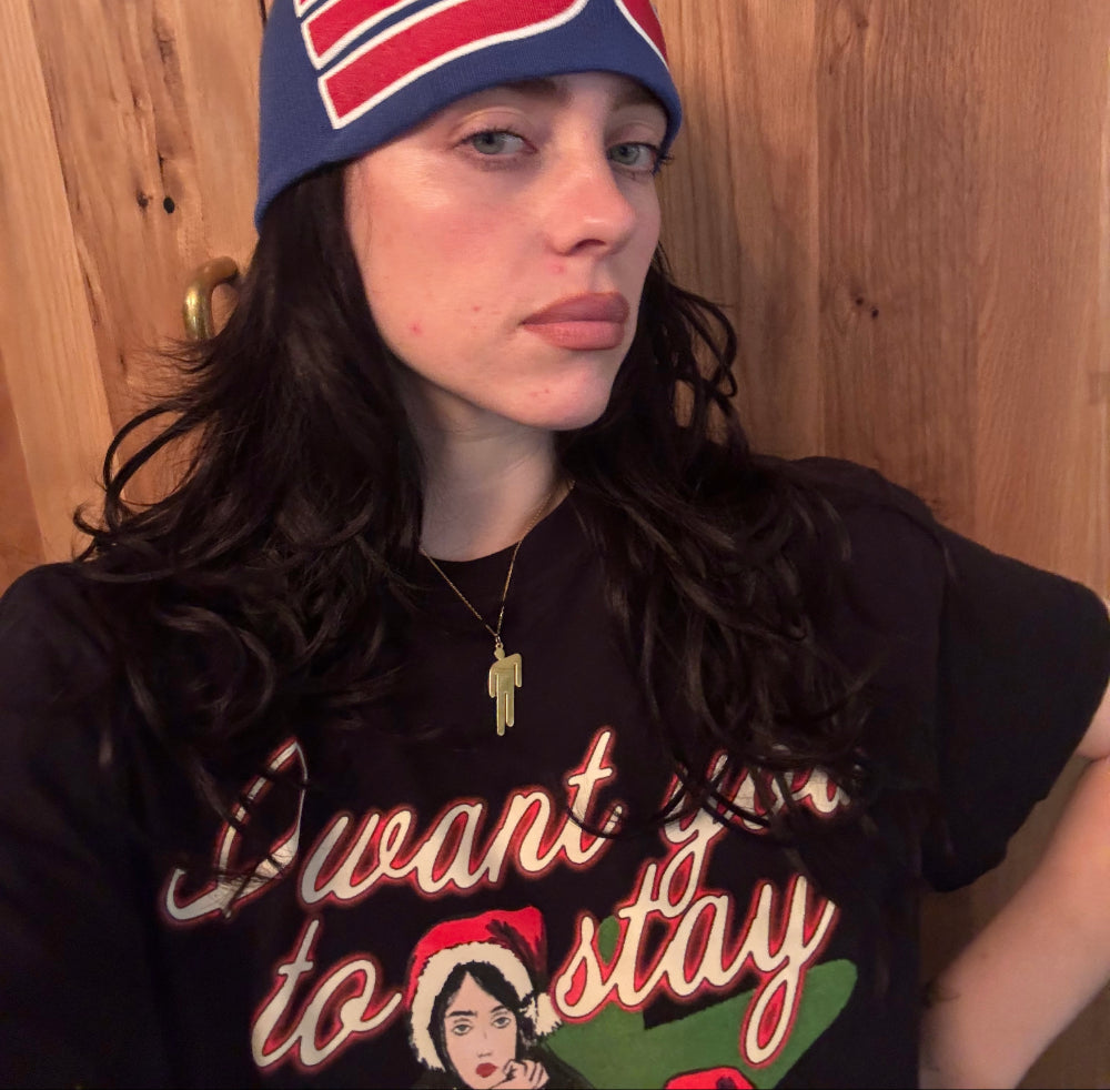 Gold Blohsh Pendant Necklace